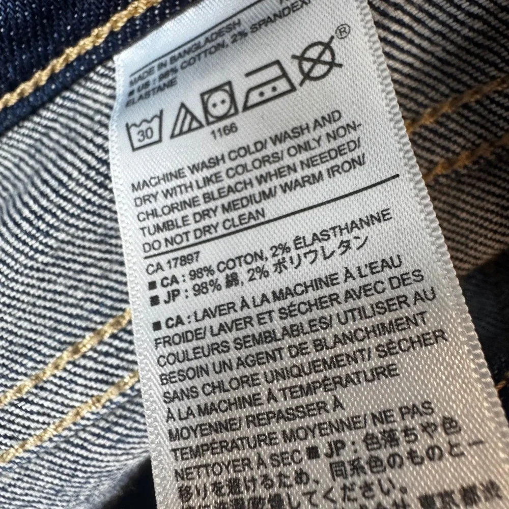 Banana Republic Girlfriend Jeans Dark Wash Slim Straight Denim Womens Size 31x27